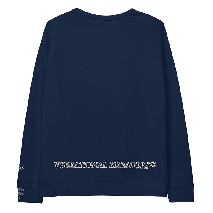 Unisex Navy Blue Sweatshirt - VYBRATIONAL KREATORS®