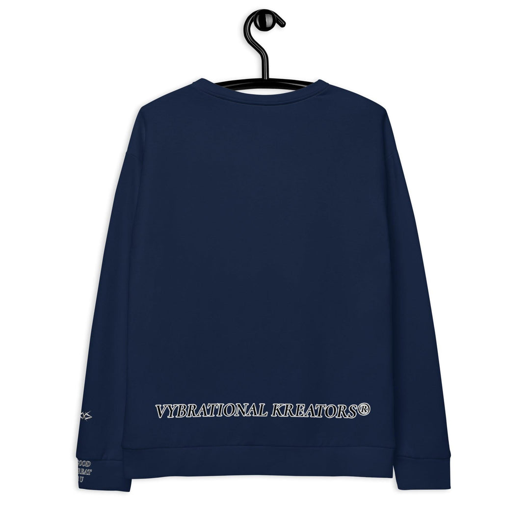 Unisex Navy Blue Sweatshirt - VYBRATIONAL KREATORS®