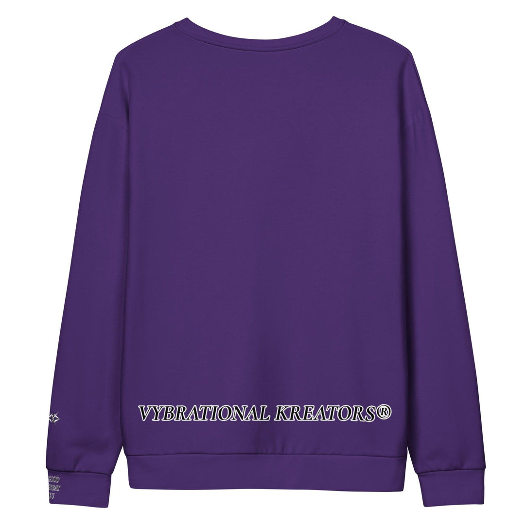 Unisex Purple Sweatshirt - VYBRATIONAL KREATORS®