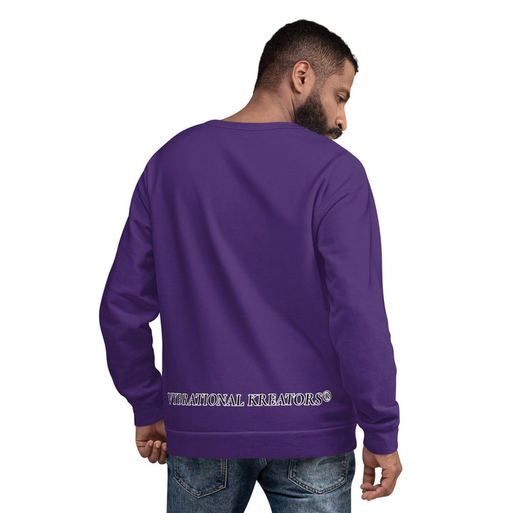 Unisex Purple Sweatshirt - VYBRATIONAL KREATORS®