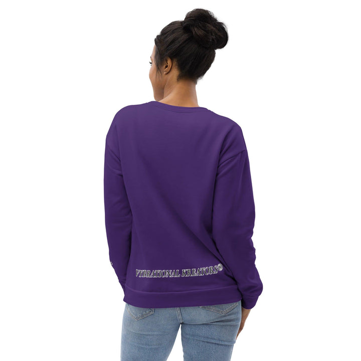 Unisex Purple Sweatshirt - VYBRATIONAL KREATORS®