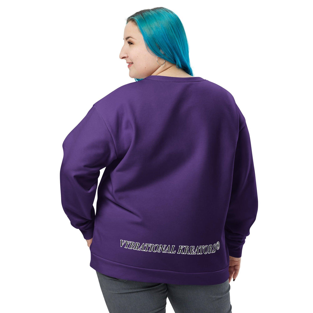 Unisex Purple Sweatshirt - VYBRATIONAL KREATORS®