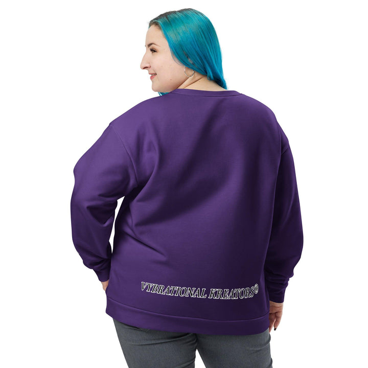 Unisex Purple Sweatshirt - VYBRATIONAL KREATORS®