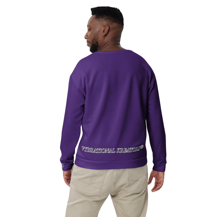 Unisex Purple Sweatshirt - VYBRATIONAL KREATORS®