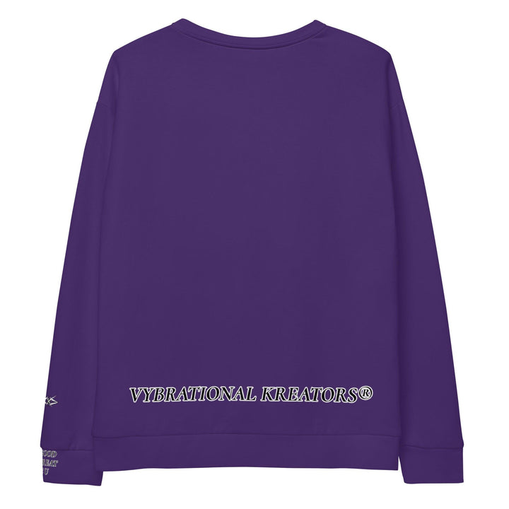 Unisex Purple Sweatshirt - VYBRATIONAL KREATORS®