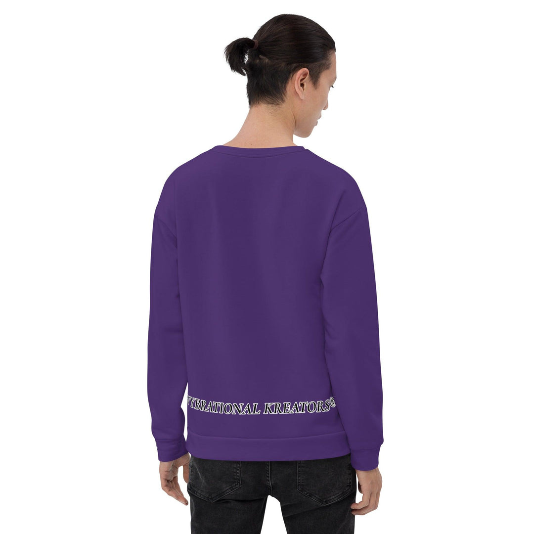 Unisex Purple Sweatshirt - VYBRATIONAL KREATORS®