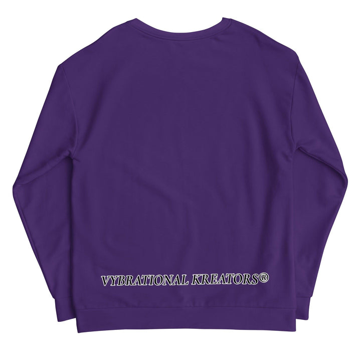 Unisex Purple Sweatshirt - VYBRATIONAL KREATORS®