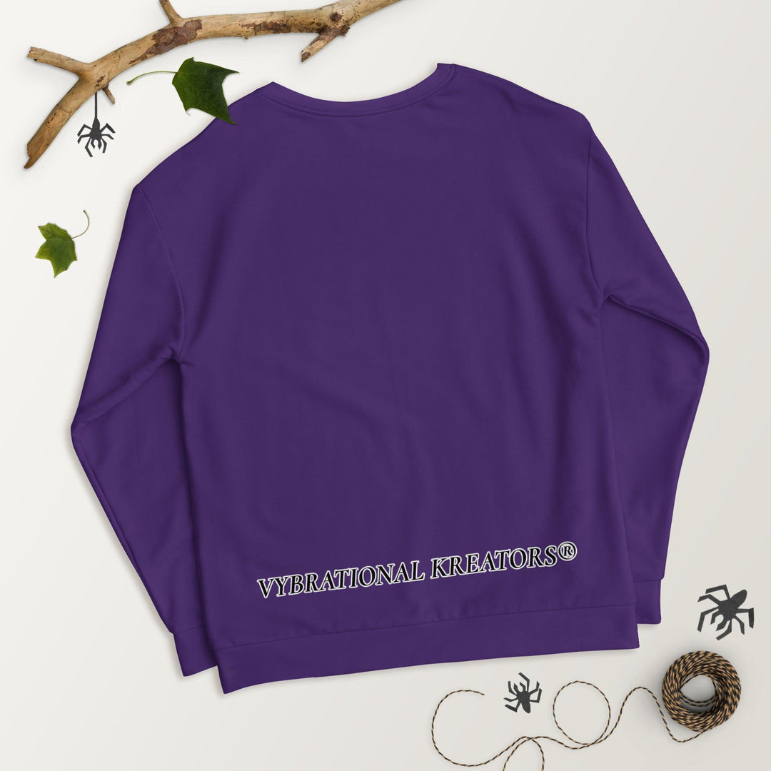 Unisex Purple Sweatshirt - VYBRATIONAL KREATORS®