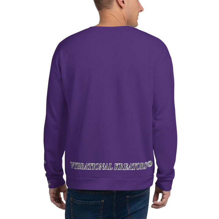 Unisex Purple Sweatshirt - VYBRATIONAL KREATORS®