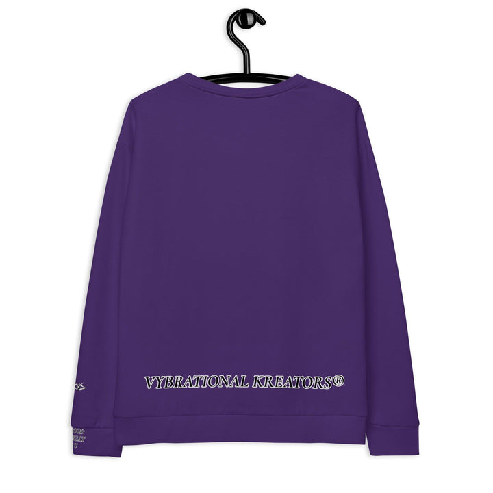 Unisex Purple Sweatshirt - VYBRATIONAL KREATORS®