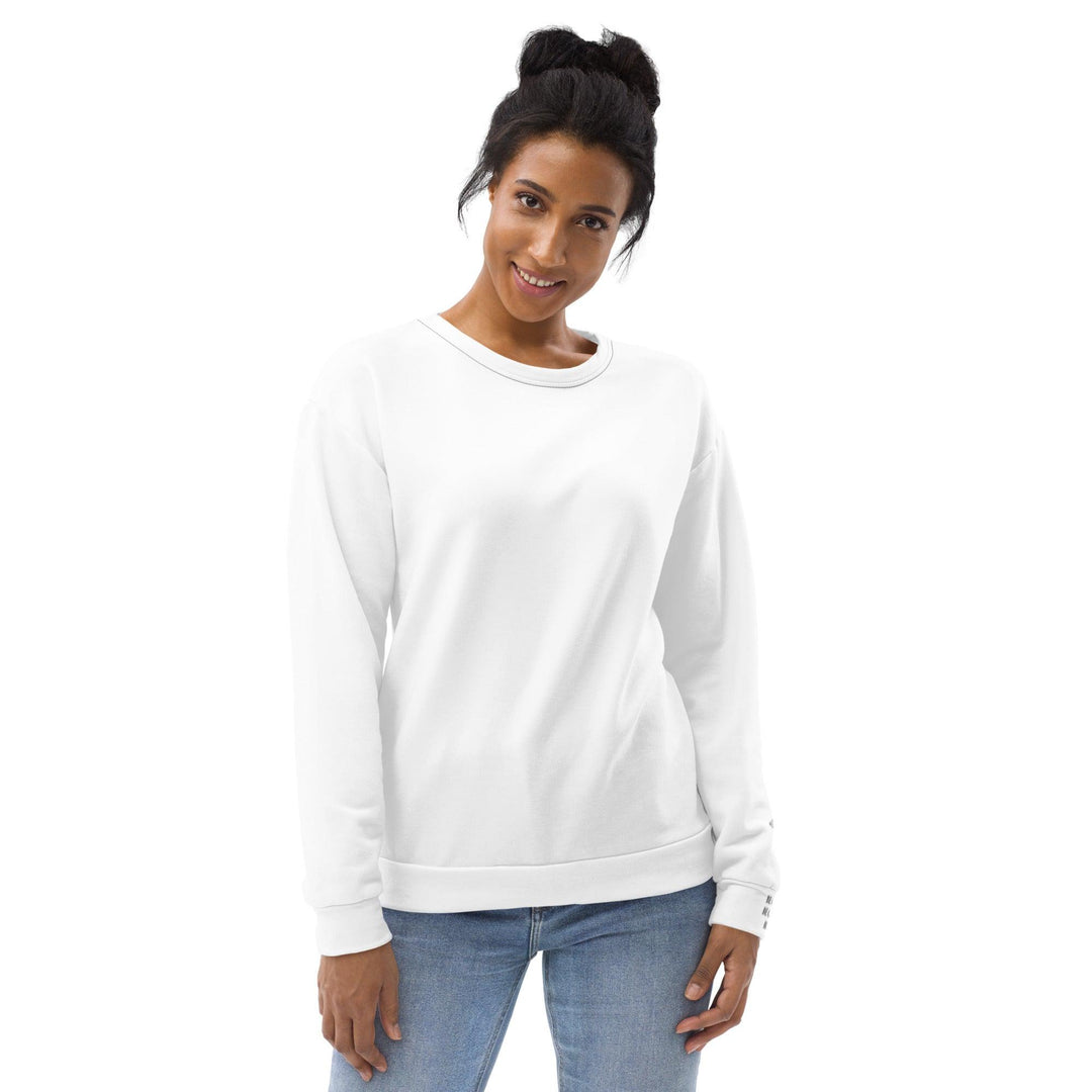 Unisex White Sweatshirt - VYBRATIONAL KREATORS®