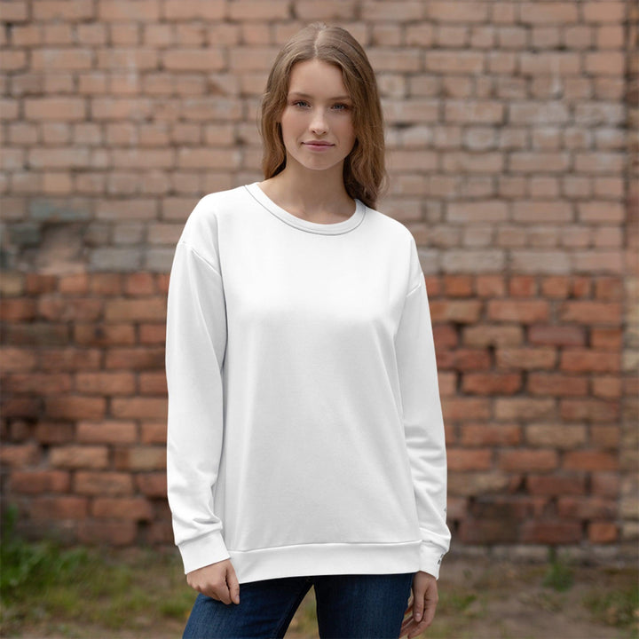 Unisex White Sweatshirt - VYBRATIONAL KREATORS®