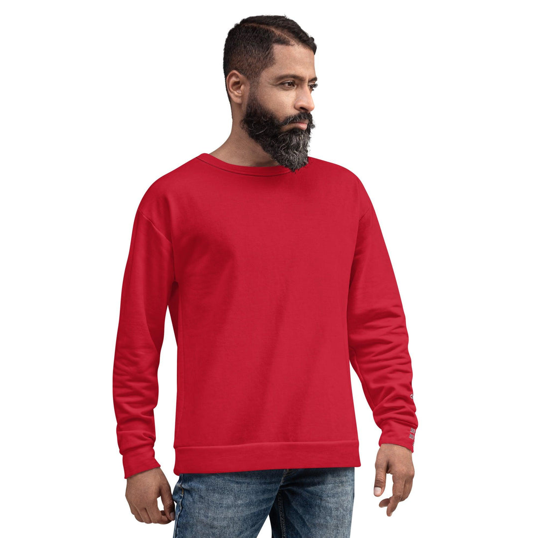 Unisex Red Sweatshirt - VYBRATIONAL KREATORS®