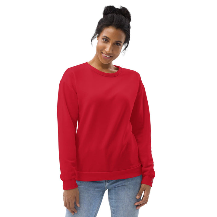 Unisex Red Sweatshirt - VYBRATIONAL KREATORS®