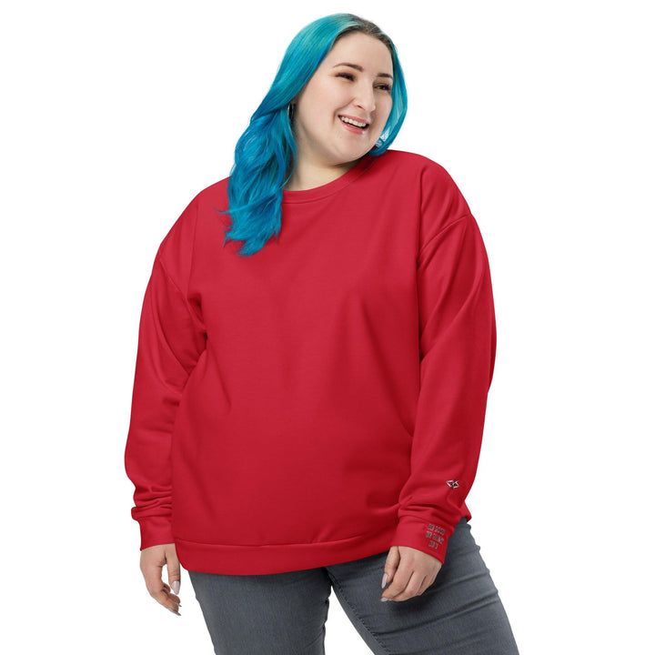 Unisex Red Sweatshirt - VYBRATIONAL KREATORS®