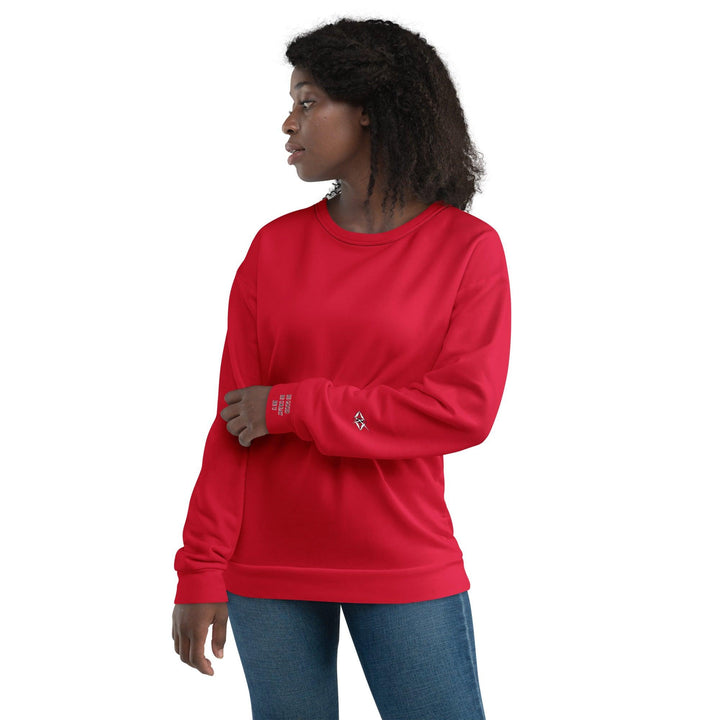 Unisex Red Sweatshirt - VYBRATIONAL KREATORS®