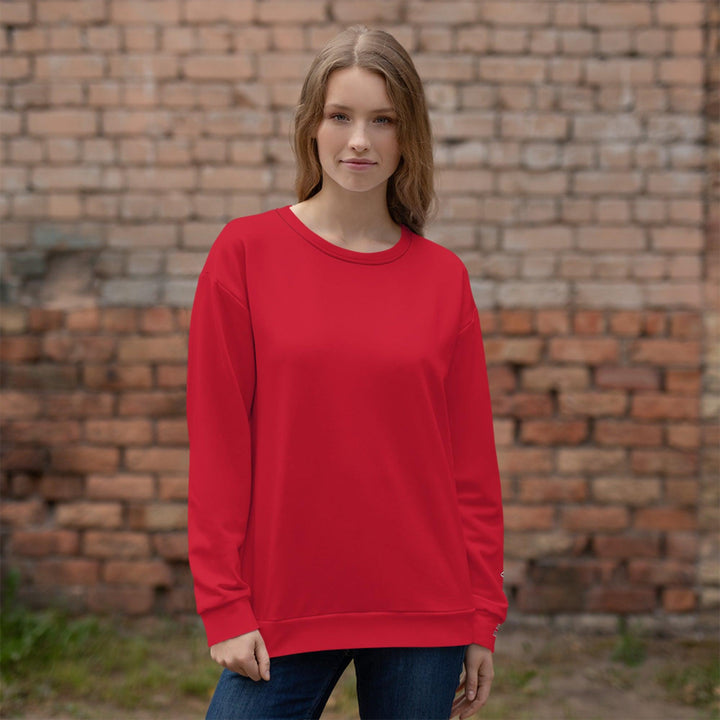 Unisex Red Sweatshirt - VYBRATIONAL KREATORS®