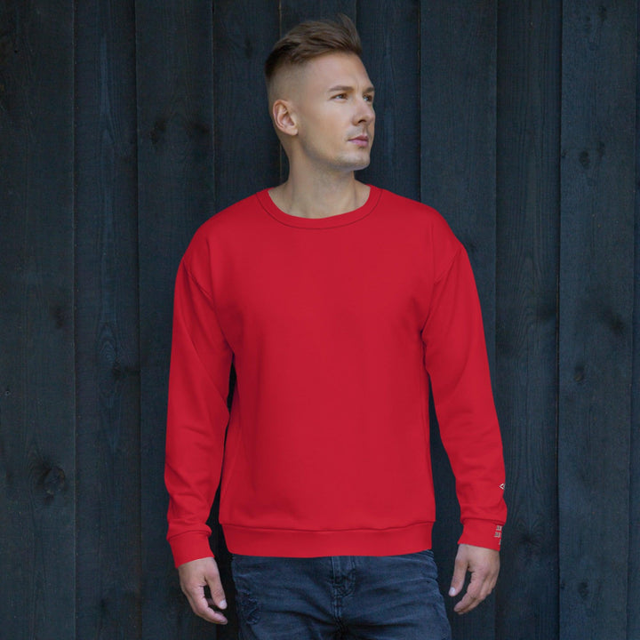 Unisex Red Sweatshirt - VYBRATIONAL KREATORS®