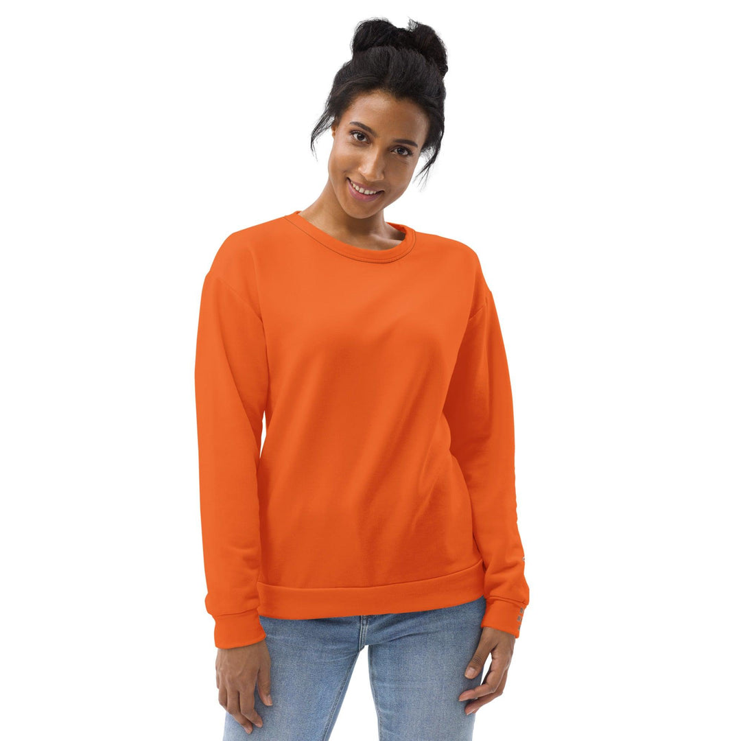 Unisex Orange Sweatshirt - VYBRATIONAL KREATORS®