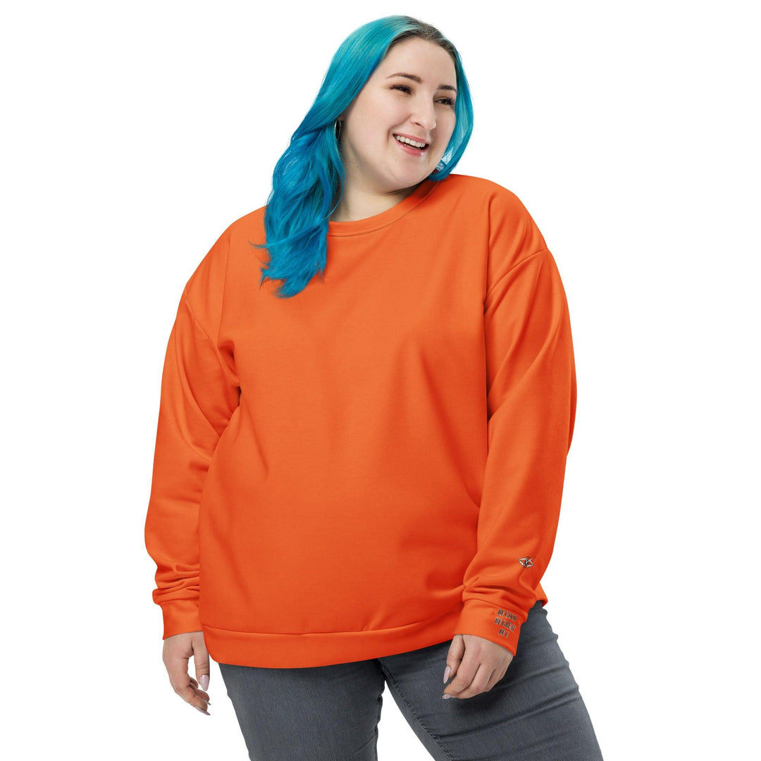 Unisex Orange Sweatshirt - VYBRATIONAL KREATORS®