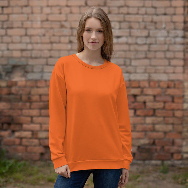 Unisex Orange Sweatshirt - VYBRATIONAL KREATORS®