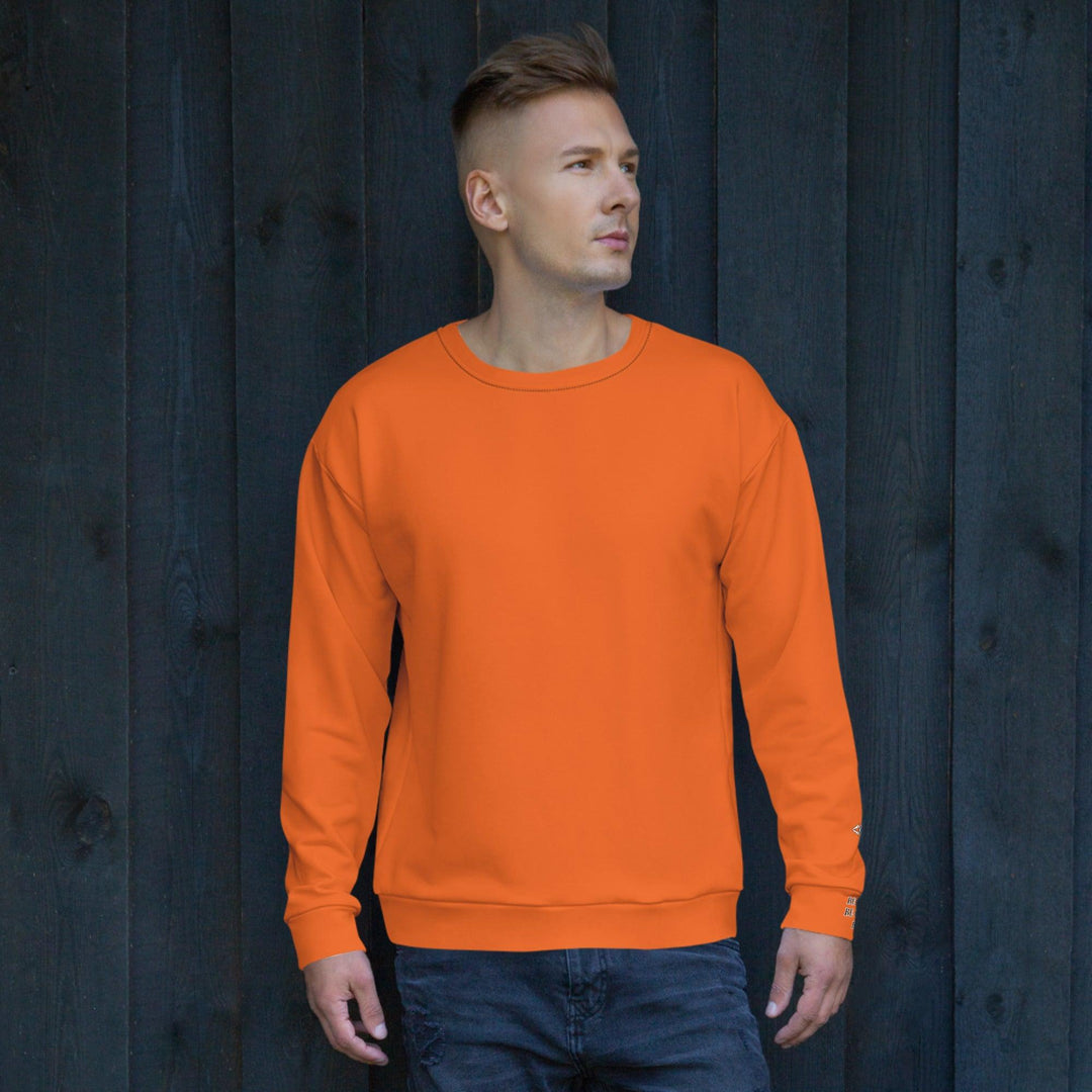 Unisex Orange Sweatshirt - VYBRATIONAL KREATORS®