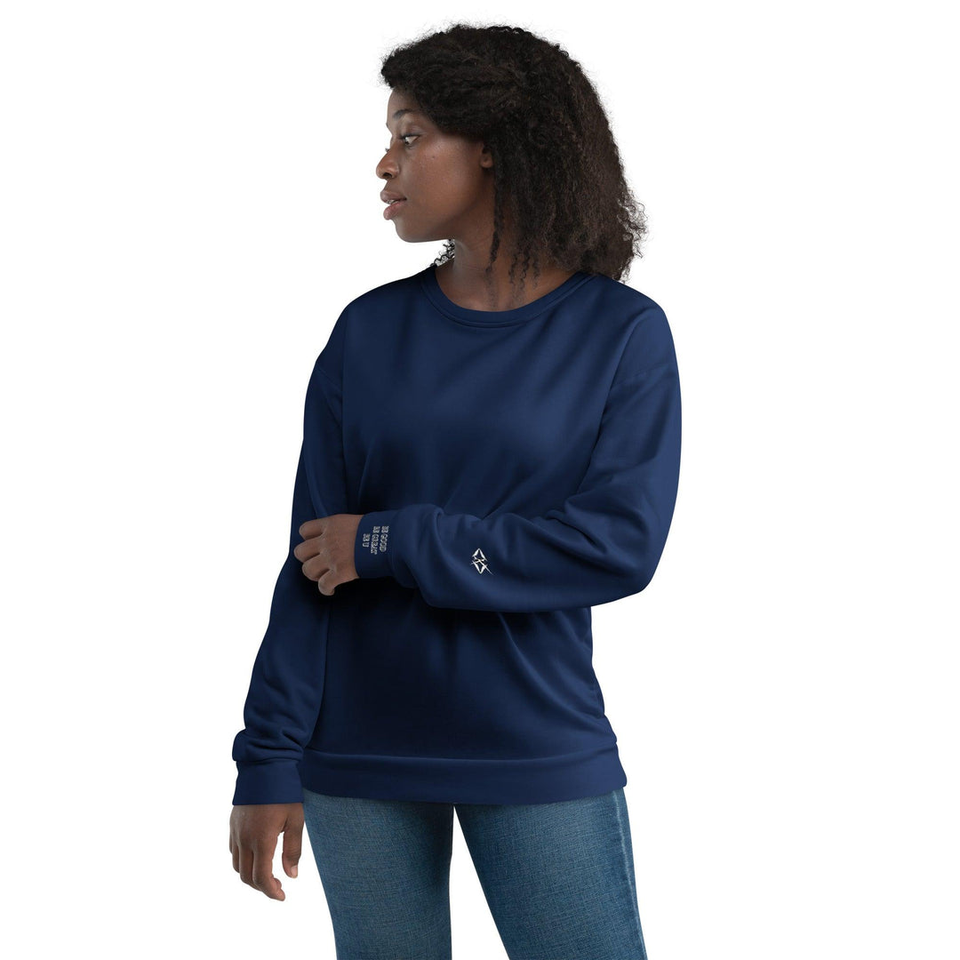 Unisex Navy Blue Sweatshirt - VYBRATIONAL KREATORS®