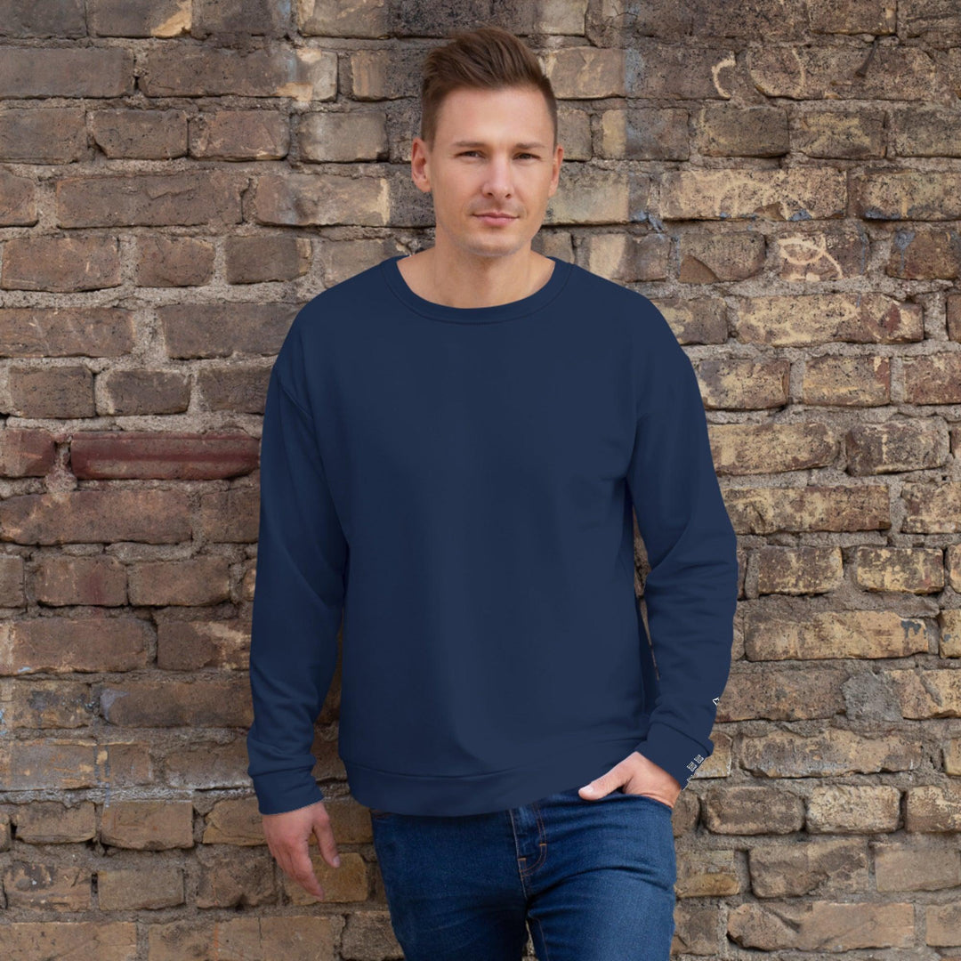 Unisex Navy Blue Sweatshirt - VYBRATIONAL KREATORS®