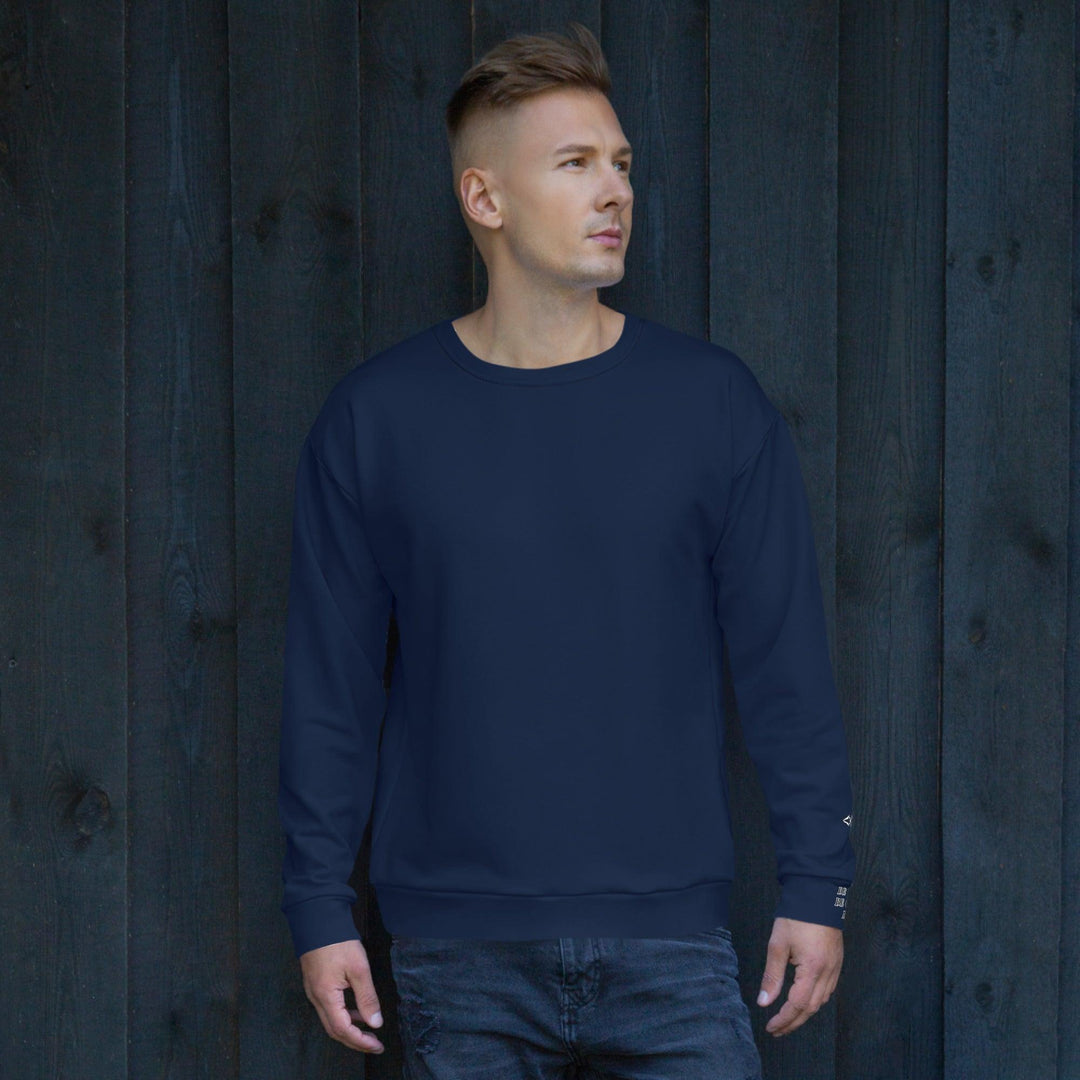 Unisex Navy Blue Sweatshirt - VYBRATIONAL KREATORS®