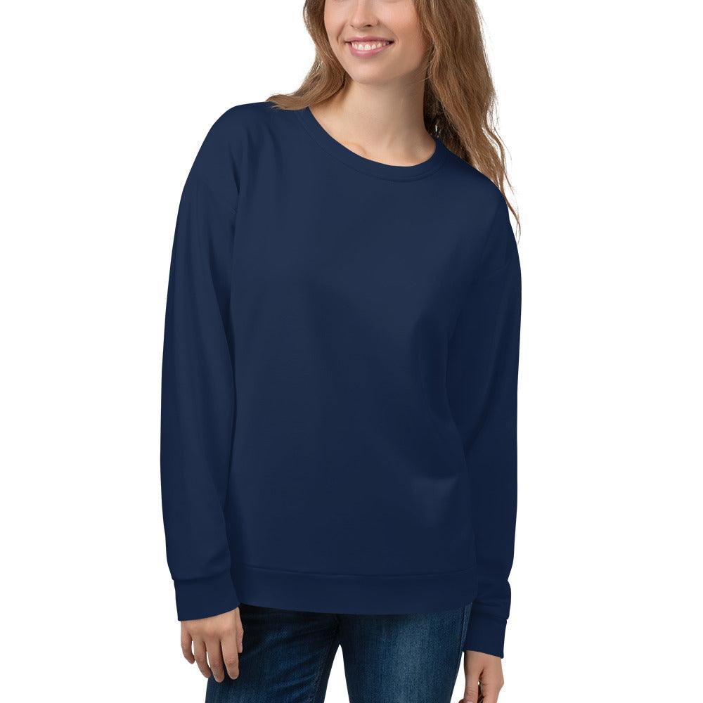 Unisex Navy Blue Sweatshirt - VYBRATIONAL KREATORS®