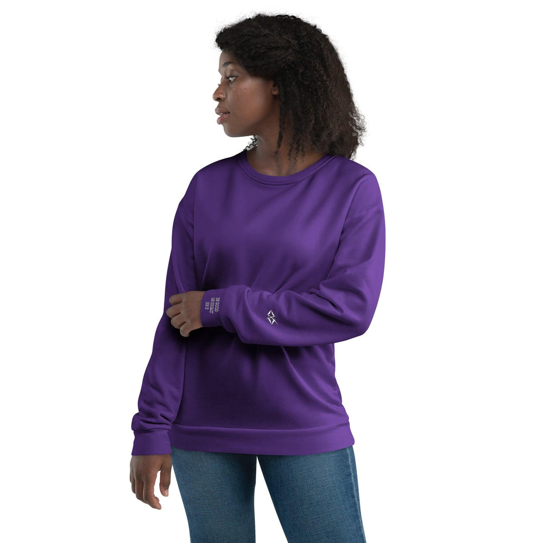 Unisex Purple Sweatshirt - VYBRATIONAL KREATORS®