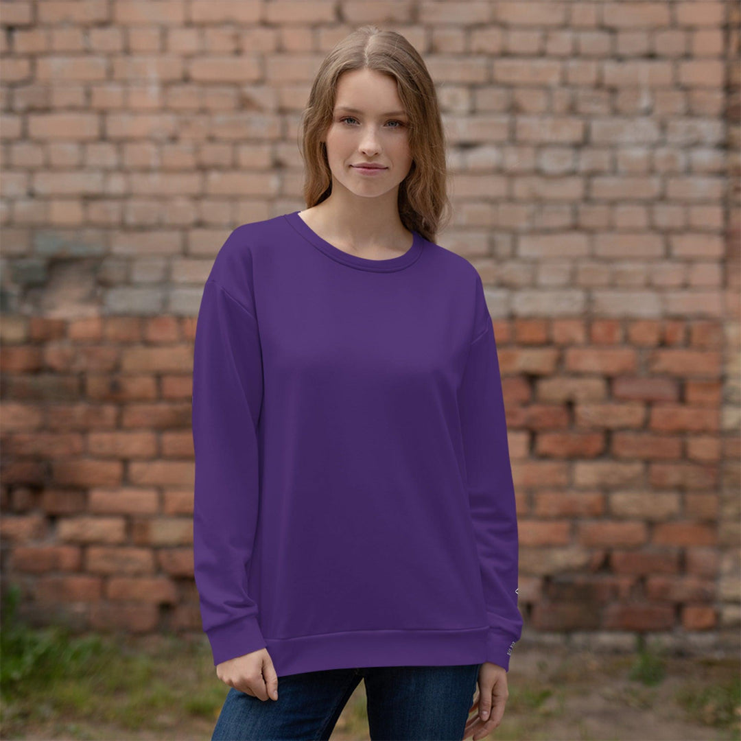 Unisex Purple Sweatshirt - VYBRATIONAL KREATORS®