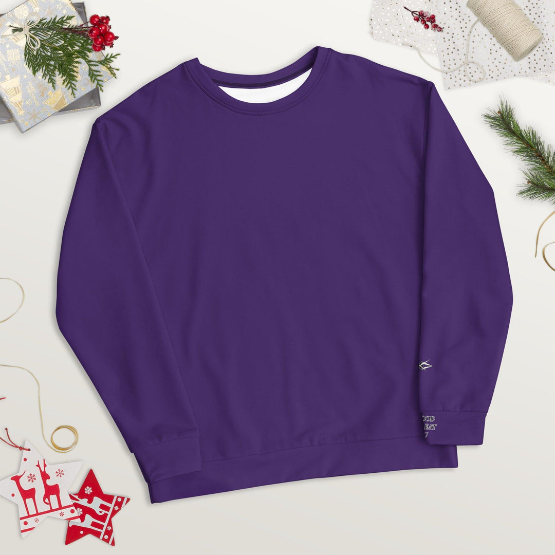 Unisex Purple Sweatshirt - VYBRATIONAL KREATORS®