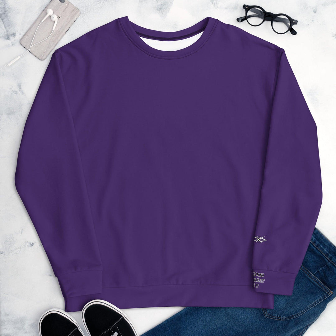 Unisex Purple Sweatshirt - VYBRATIONAL KREATORS®