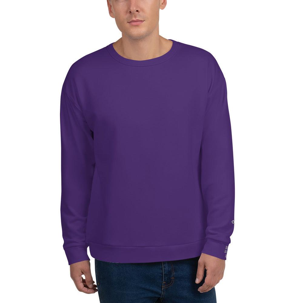 Unisex Purple Sweatshirt - VYBRATIONAL KREATORS®