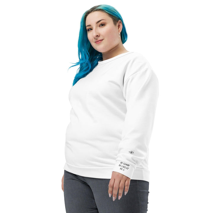 Unisex White Sweatshirt - VYBRATIONAL KREATORS®