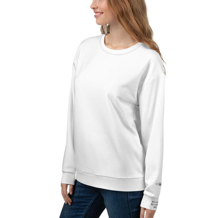 Unisex White Sweatshirt - VYBRATIONAL KREATORS®