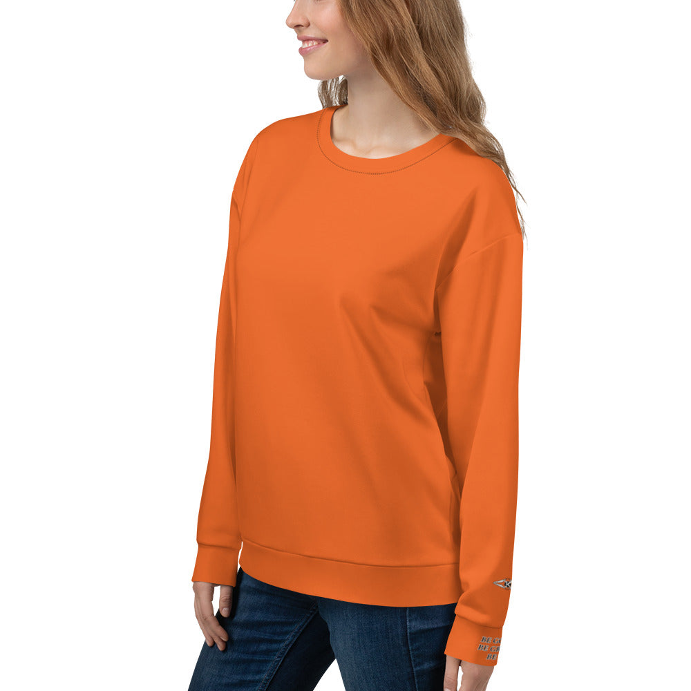 Unisex Orange Sweatshirt