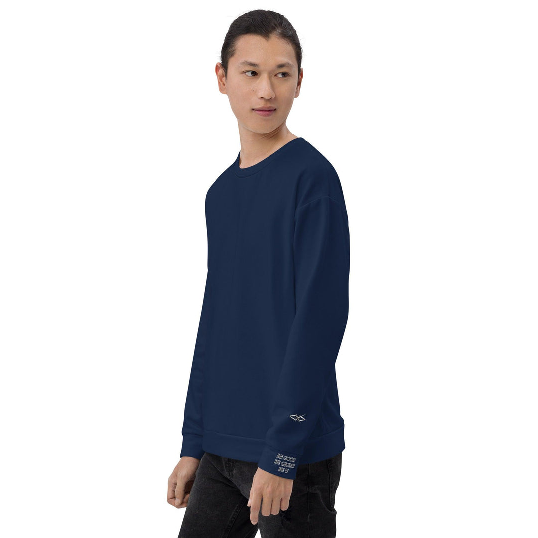 Unisex Navy Blue Sweatshirt - VYBRATIONAL KREATORS®