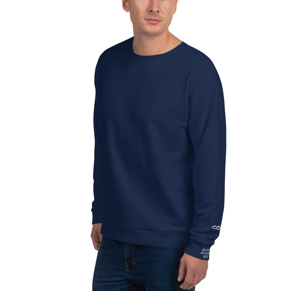 Unisex Navy Blue Sweatshirt - VYBRATIONAL KREATORS®