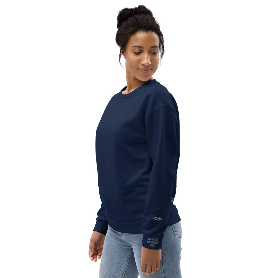 Unisex Navy Blue Sweatshirt - VYBRATIONAL KREATORS®