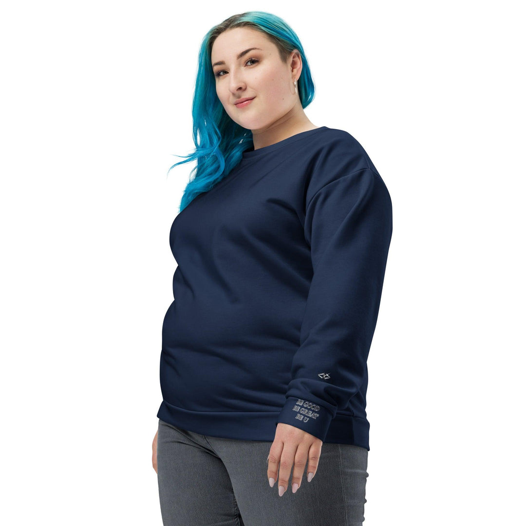 Unisex Navy Blue Sweatshirt - VYBRATIONAL KREATORS®