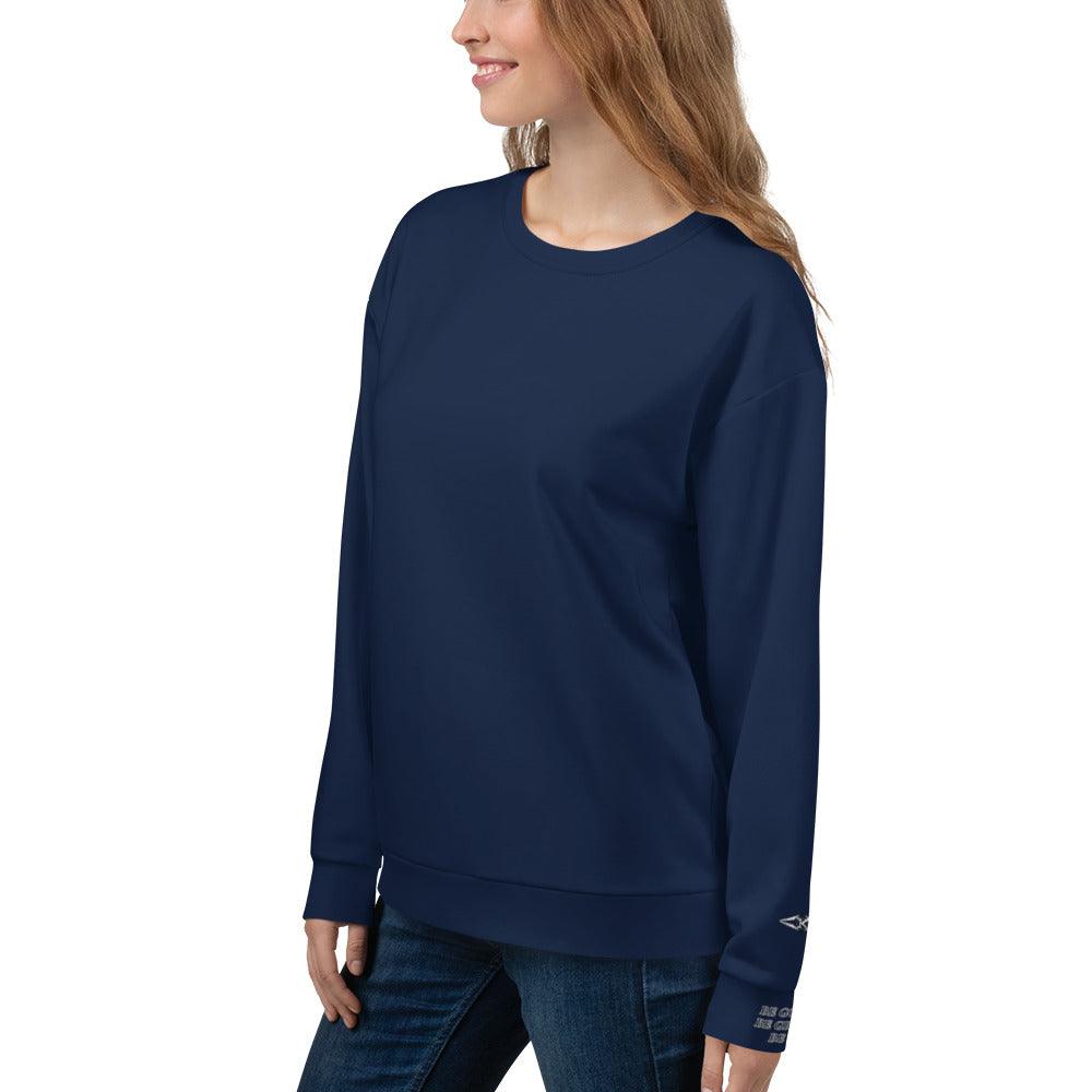 Unisex Navy Blue Sweatshirt - VYBRATIONAL KREATORS®