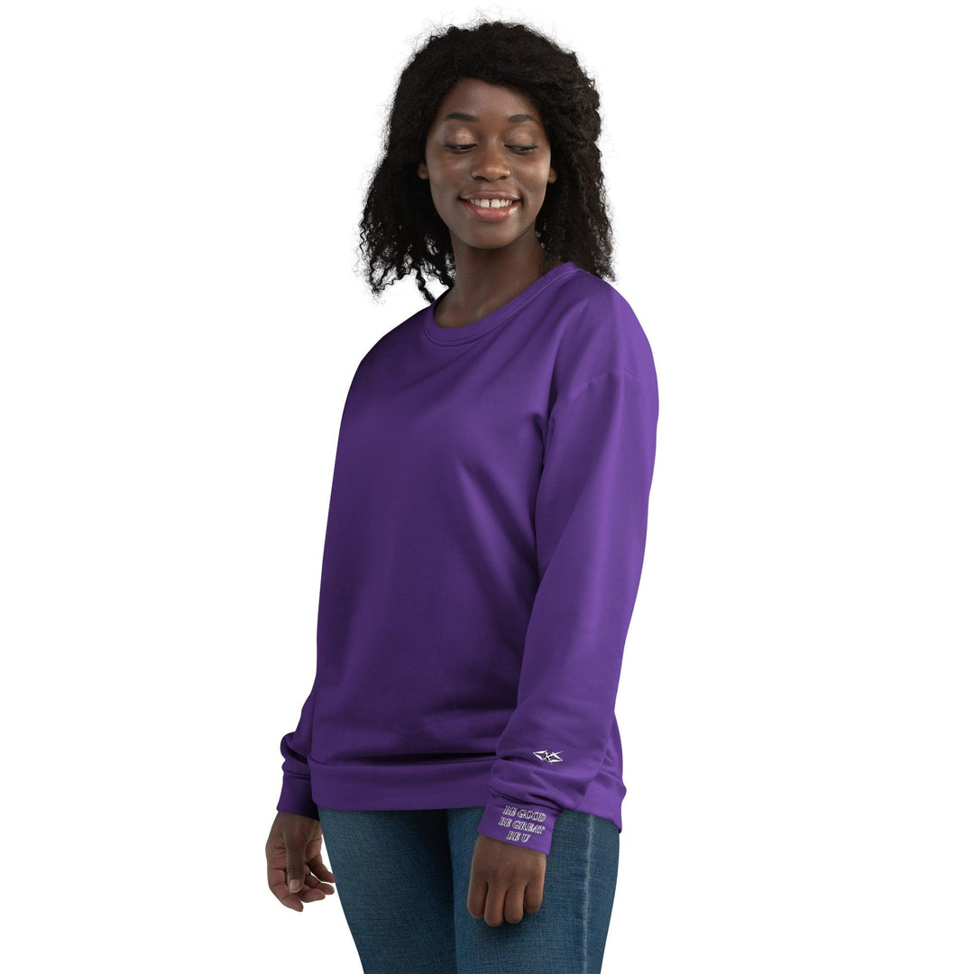 Unisex Purple Sweatshirt - VYBRATIONAL KREATORS®