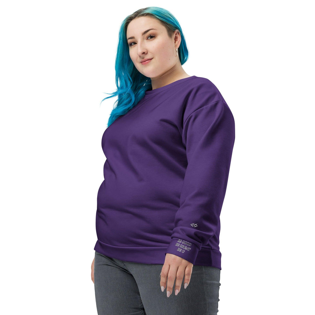 Unisex Purple Sweatshirt - VYBRATIONAL KREATORS®