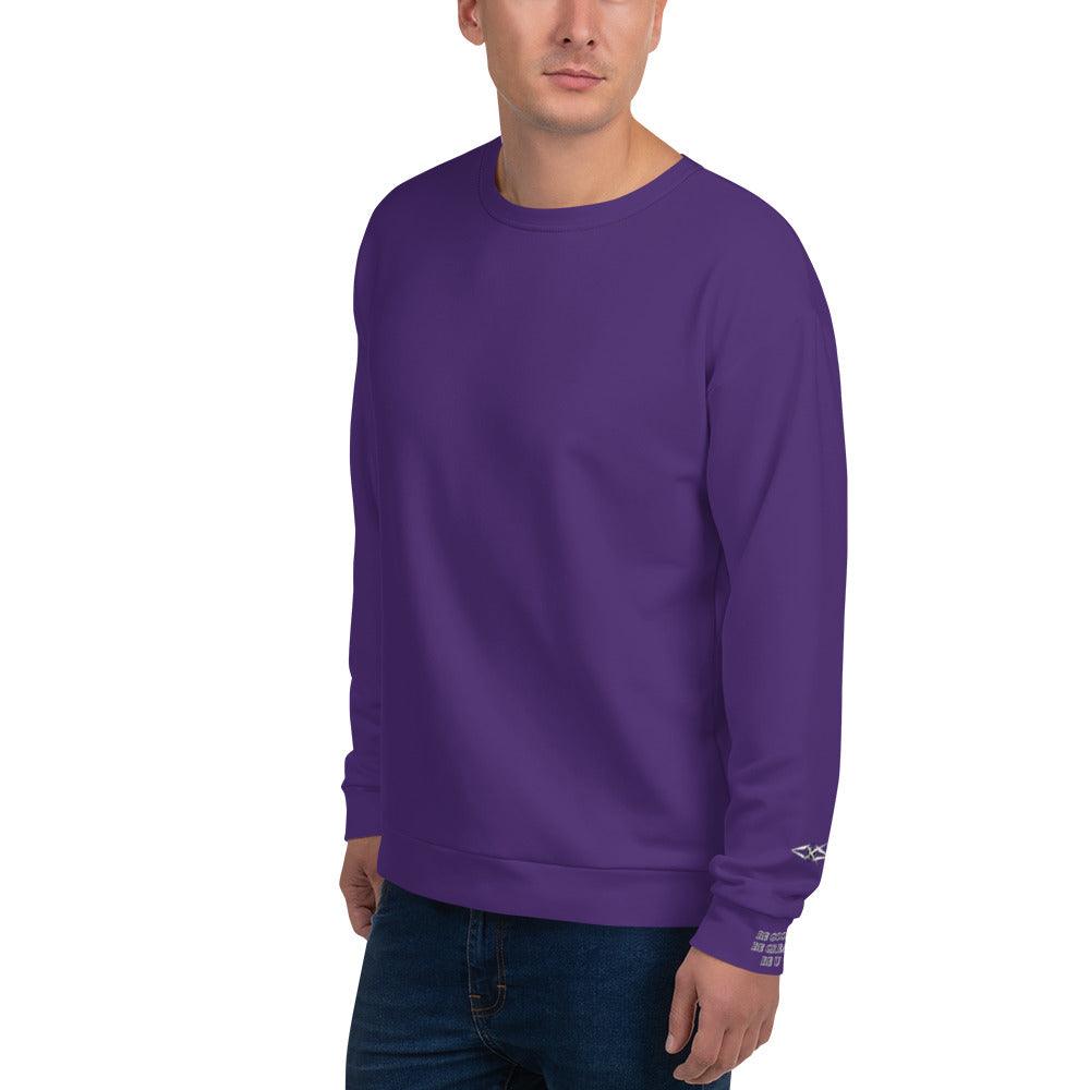 Unisex Purple Sweatshirt - VYBRATIONAL KREATORS®