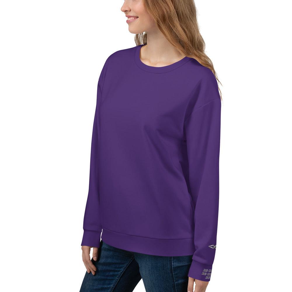 Unisex Purple Sweatshirt - VYBRATIONAL KREATORS®