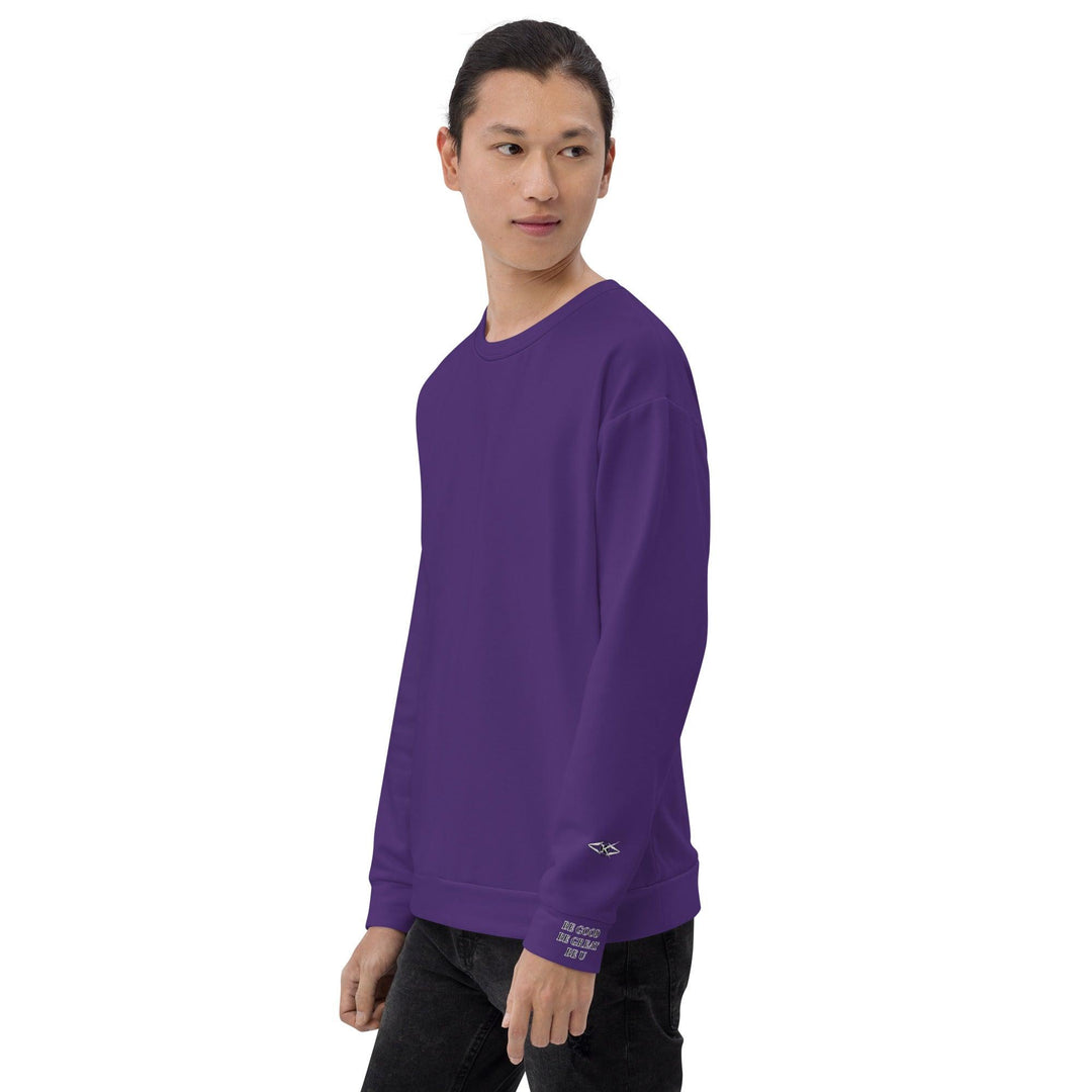 Unisex Purple Sweatshirt - VYBRATIONAL KREATORS®