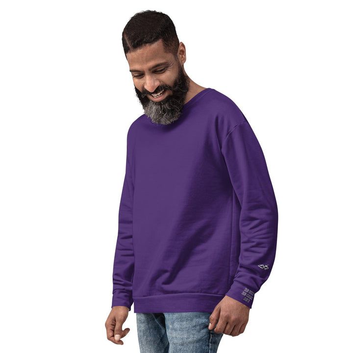 Unisex Purple Sweatshirt - VYBRATIONAL KREATORS®