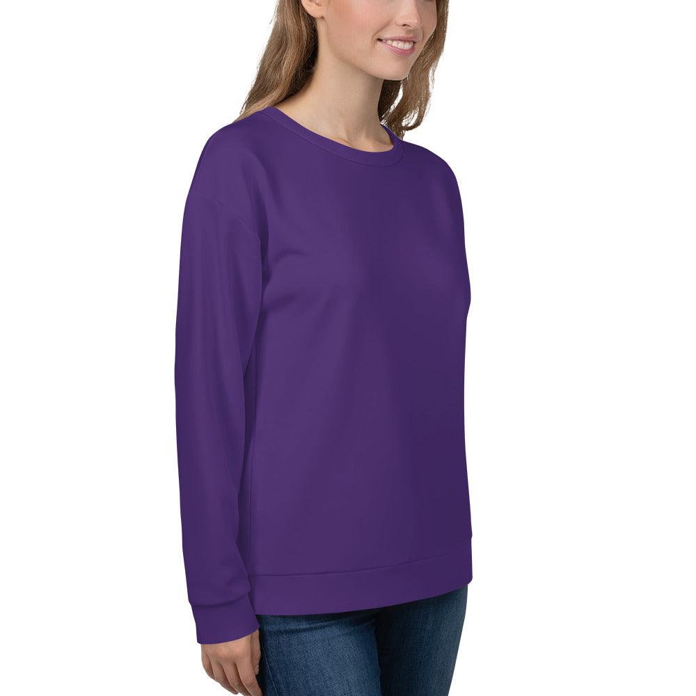 Unisex Purple Sweatshirt - VYBRATIONAL KREATORS®